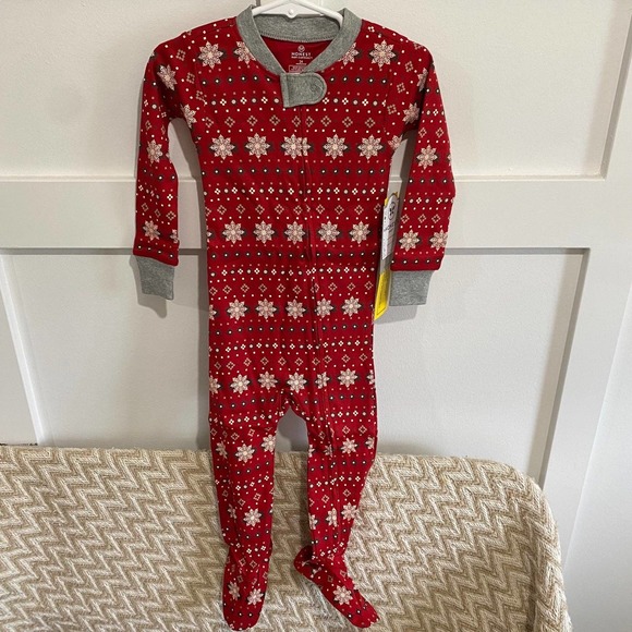 Honest Baby Other - Honest Baby Organic Cotton Footed Christmas Pajamas